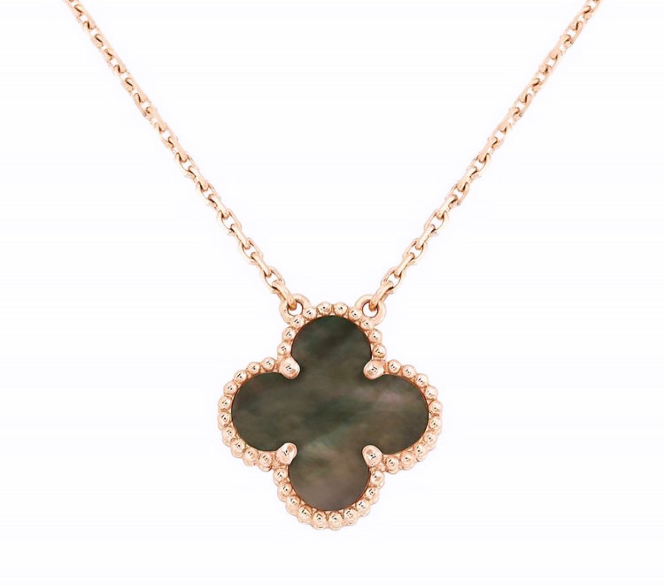 Ayesha Seedat Rose Gold & Grey Pear Vintage Pace Clover Set (925)