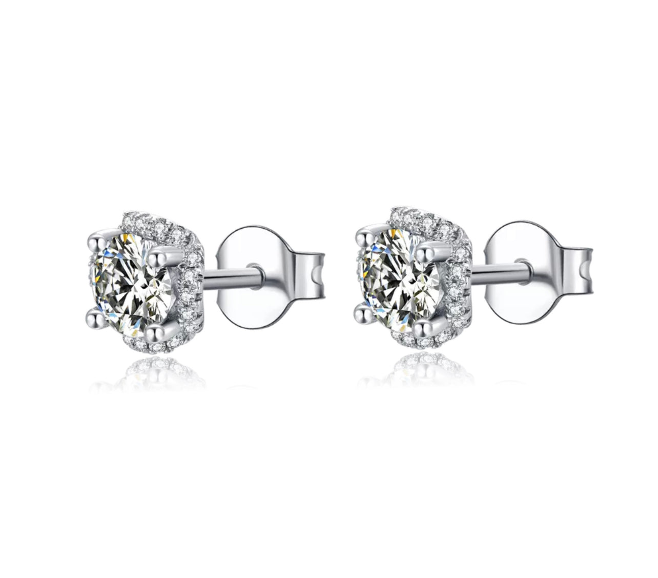Vintage Halo Moissanite Solitaire (2TCW)