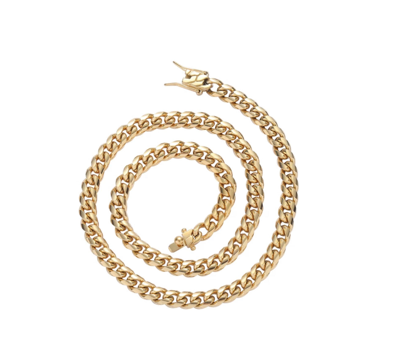 Mens Gold Cuban Link Chain