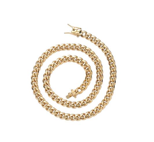Mens Gold Cuban Link Chain