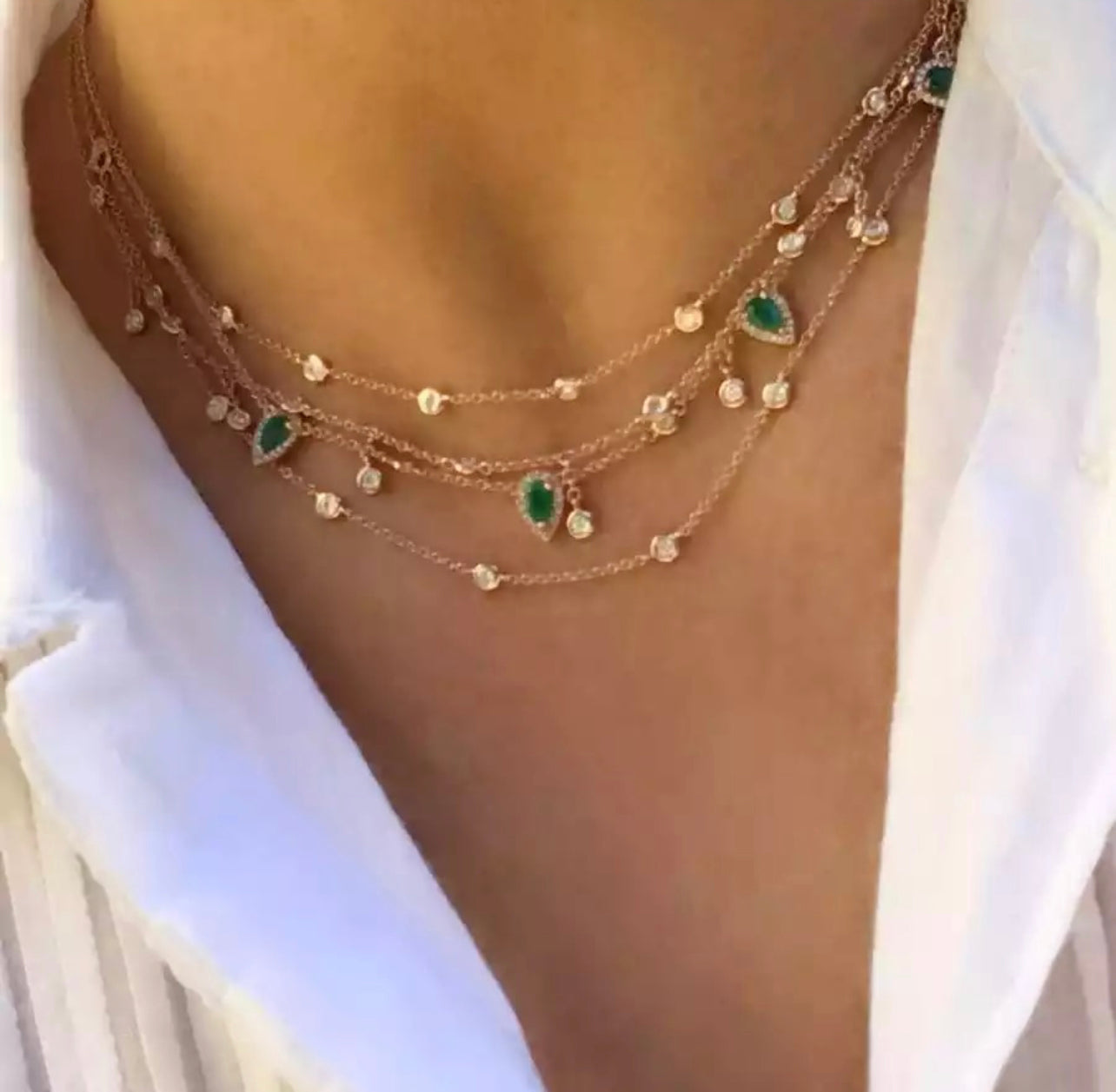 Emerald Blush Necklace