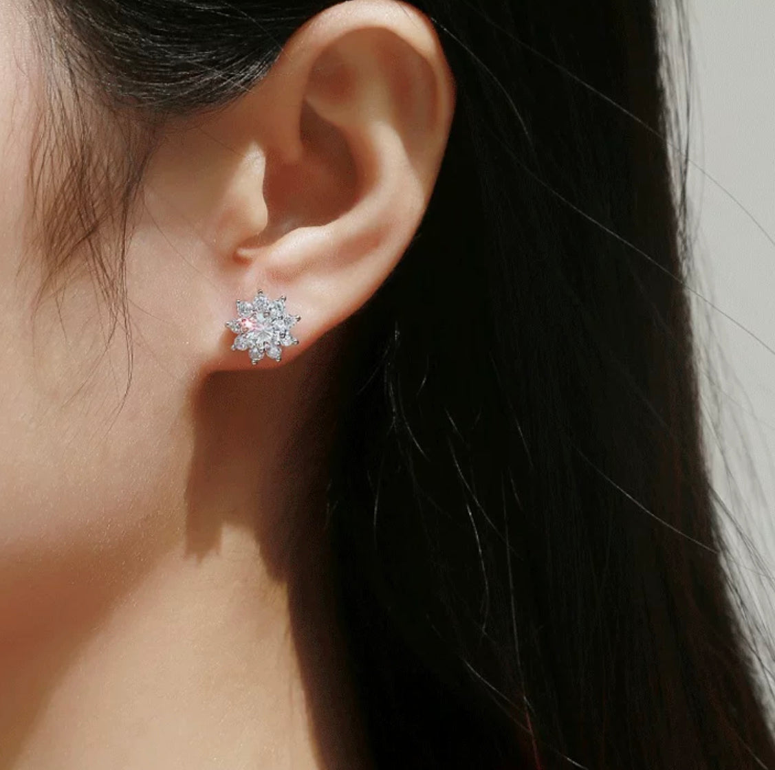 Let There Be Light Moissanite Stud