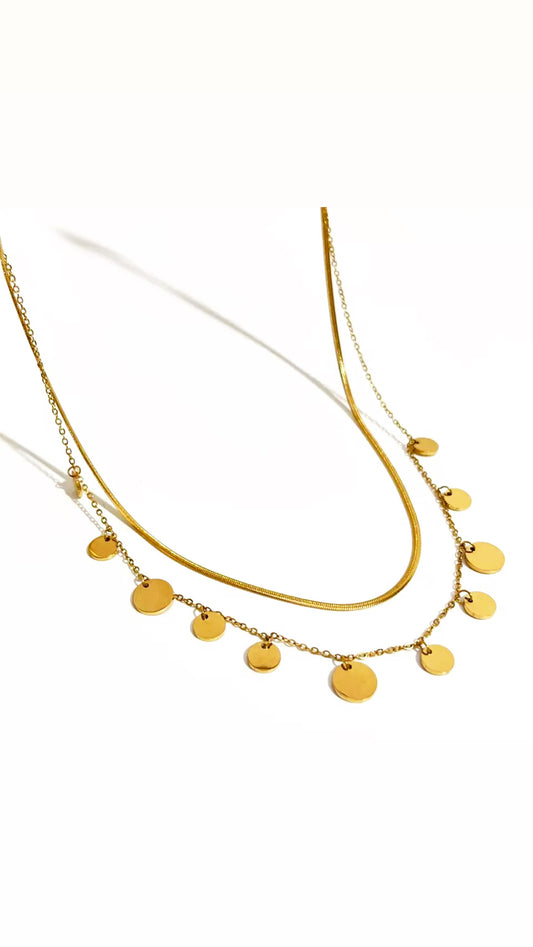 Gold Sunset Necklace