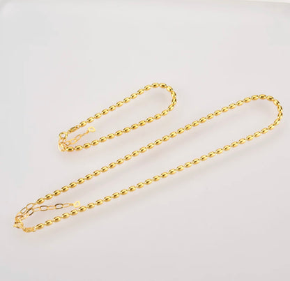 Gold Oval Bead Set