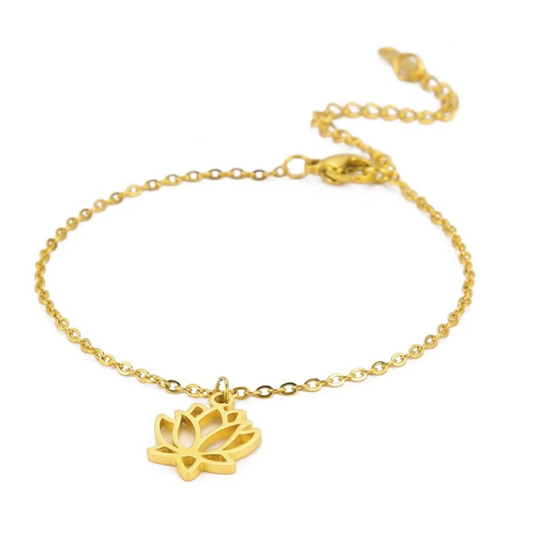 Gold Lotus Leaf Anklet