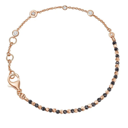Rose Gold Baby Obsidian Abyss Bracelet