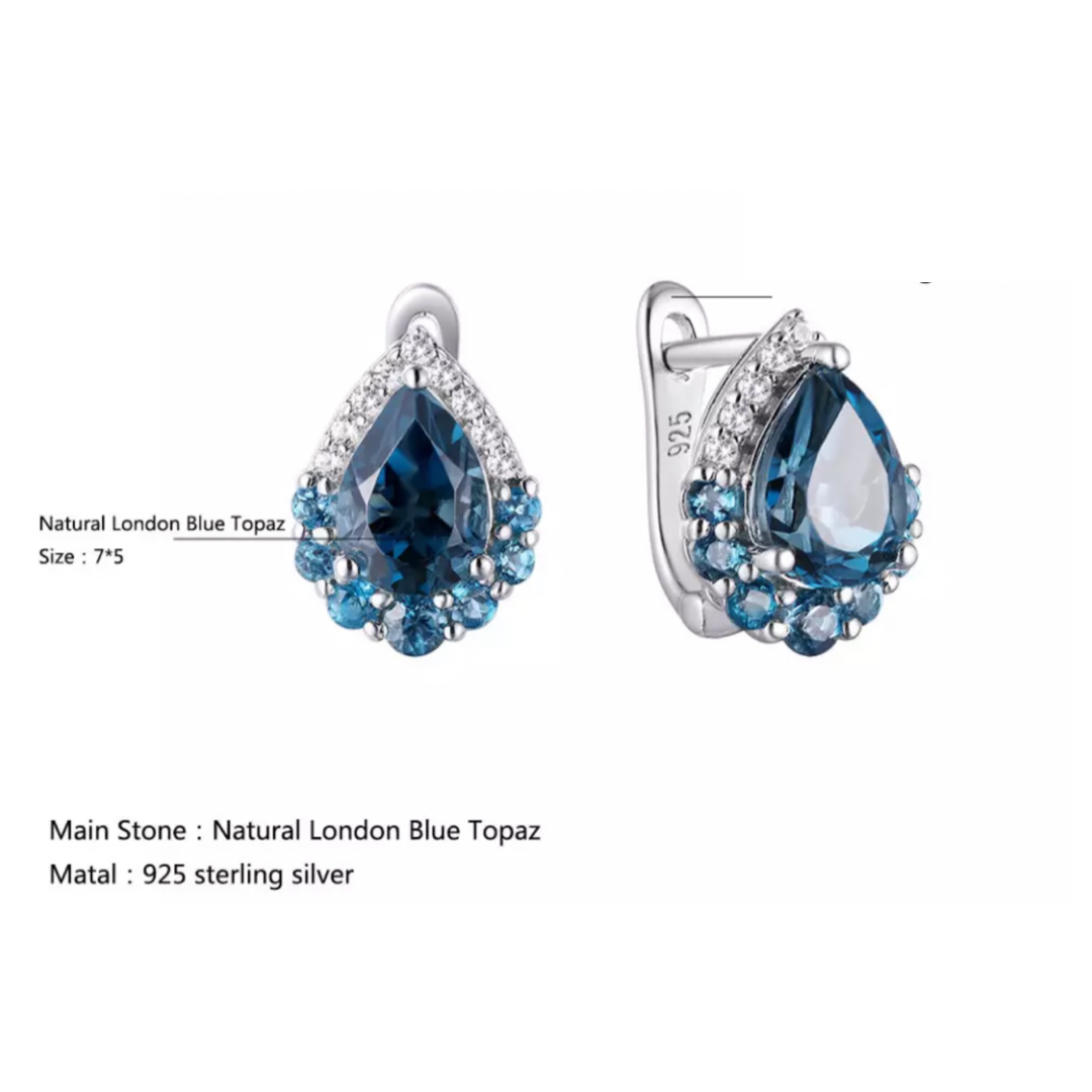 Louisa London Blue Stud