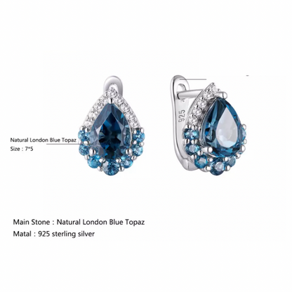 Louisa London Blue Stud