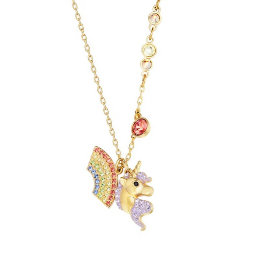 Rainbow Love Unicorn Necklace