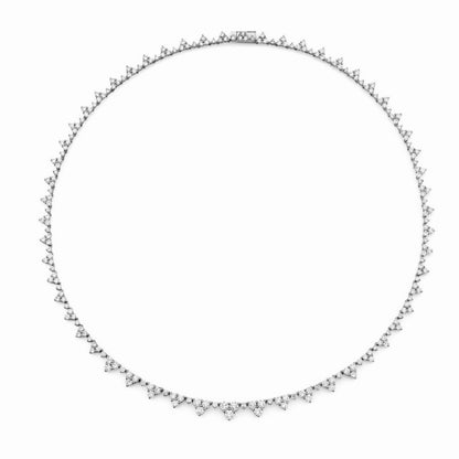 Silver Anita Tennis Necklace