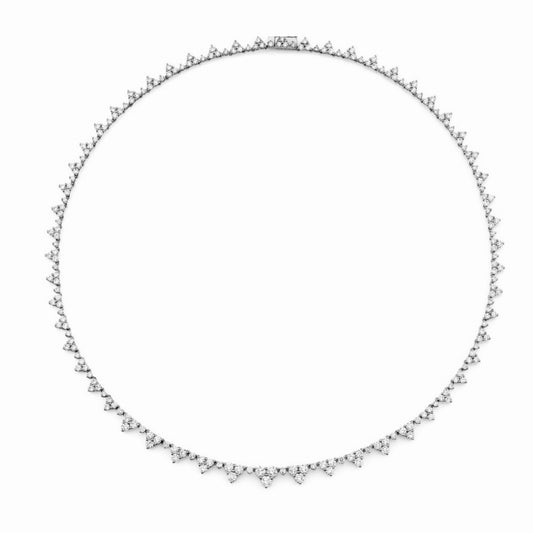 Silver Anita Tennis Necklace