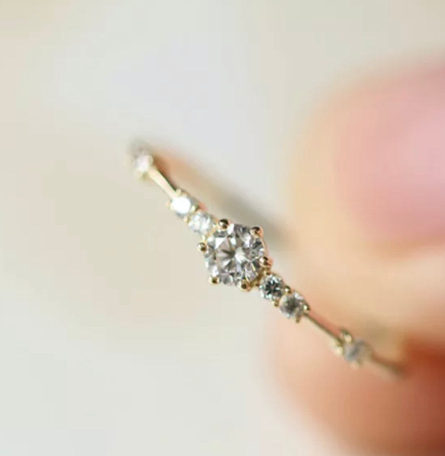Gold Princessa Stack Ring