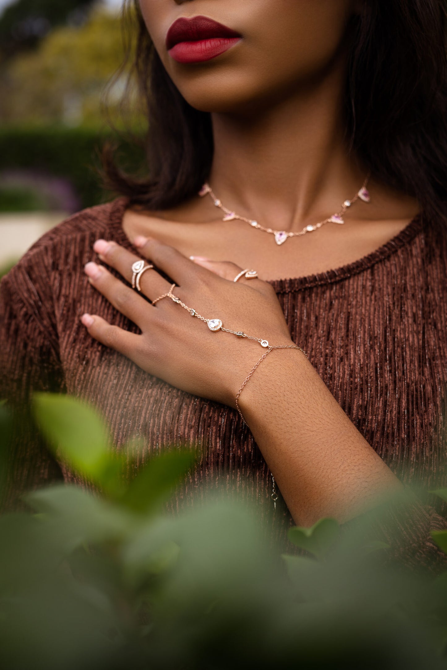 Ayanda Hand Chain (Necklace, Ring, Handchain)