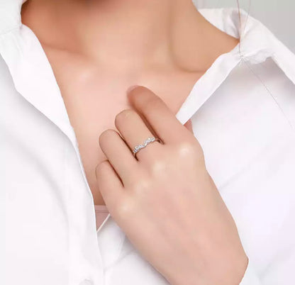 Silver Angel Wings Stack Ring