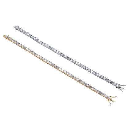 Girls 3mm Brilliant Tennis Bracelet (Gold & Silver)