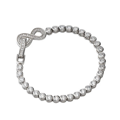 Infinity Tennis Bezel Bracelet