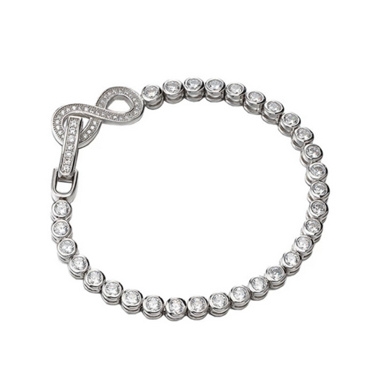 Infinity Tennis Bezel Bracelet