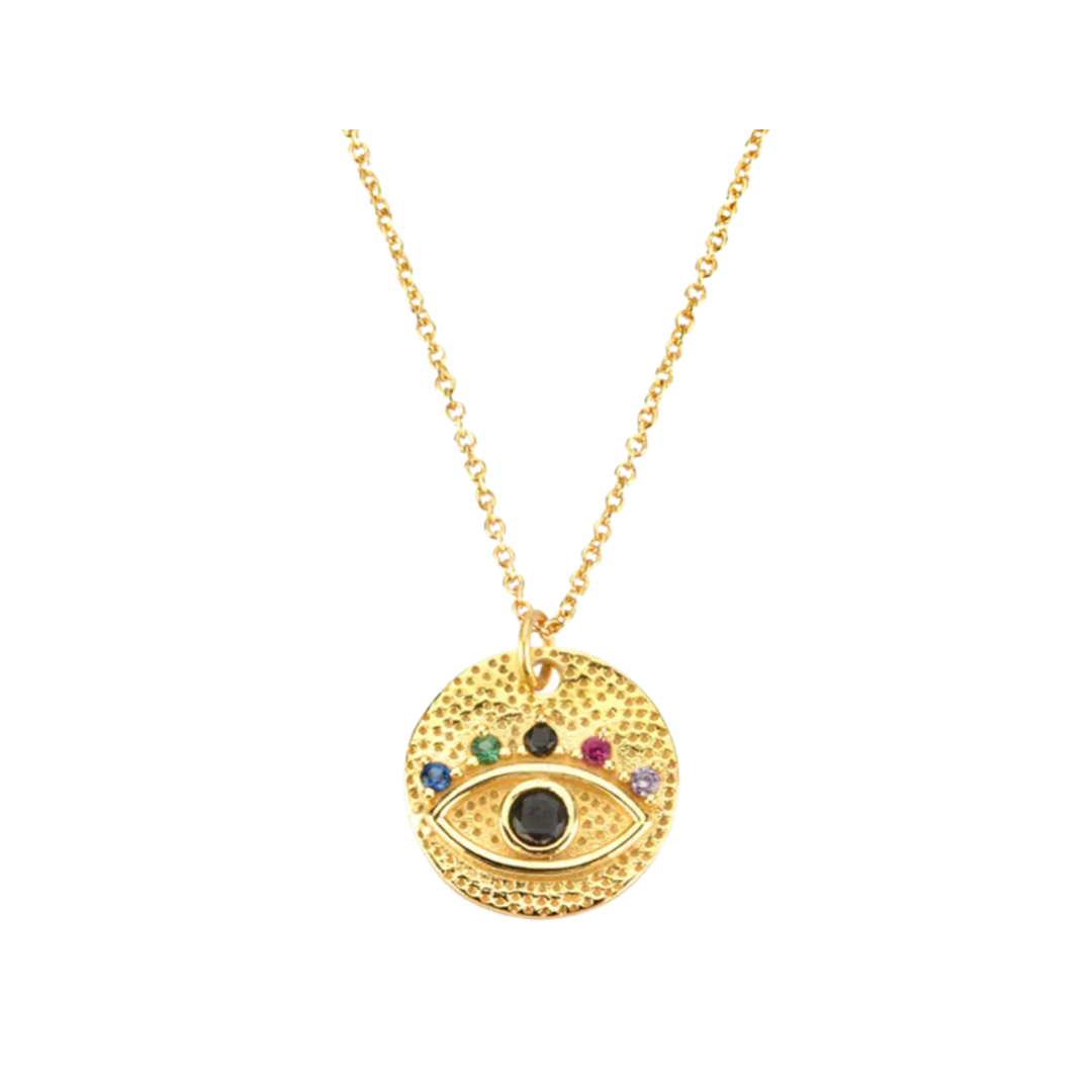 Kaleidoscope Evil Eye Necklace