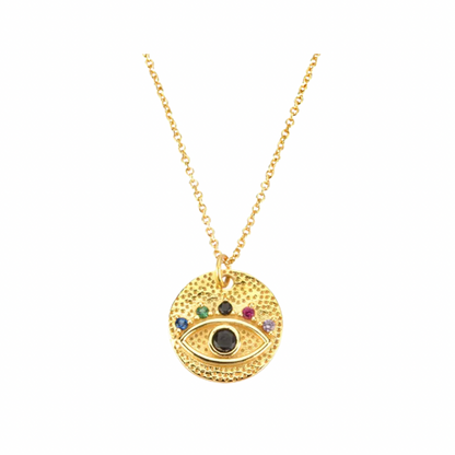 Kaleidoscope Evil Eye Necklace