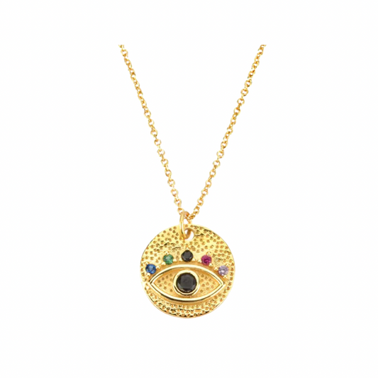 Kaleidoscope Evil Eye Necklace