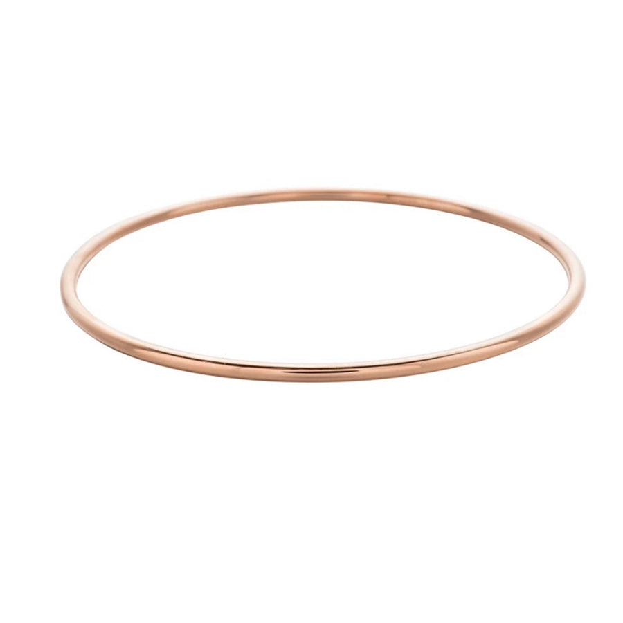 Domed Rose Gold Bangle