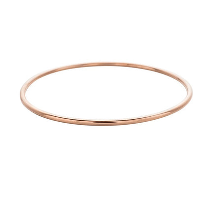 Domed Rose Gold Bangle