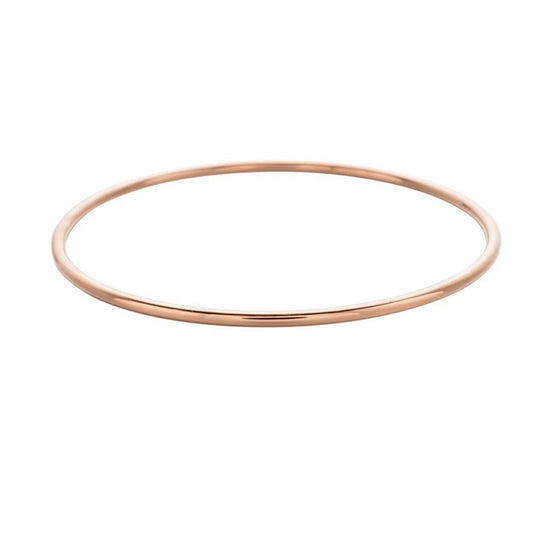 Domed Rose Gold Bangle