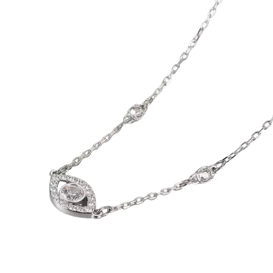 Iced Evil Eye Necklace