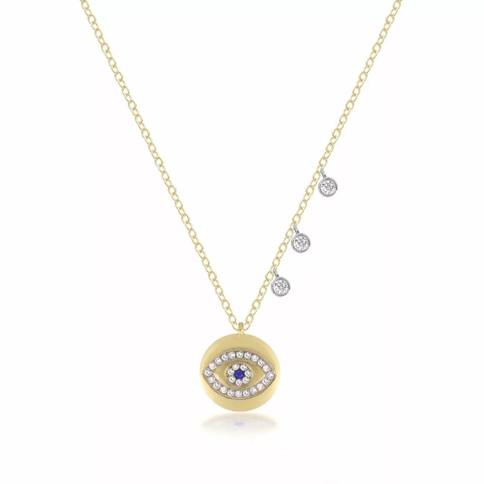 Golden Eye Evil Eye Necklace
