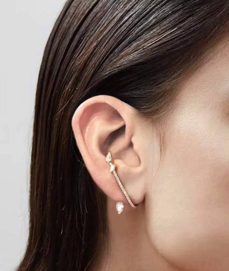 Gold Glamrock Earring