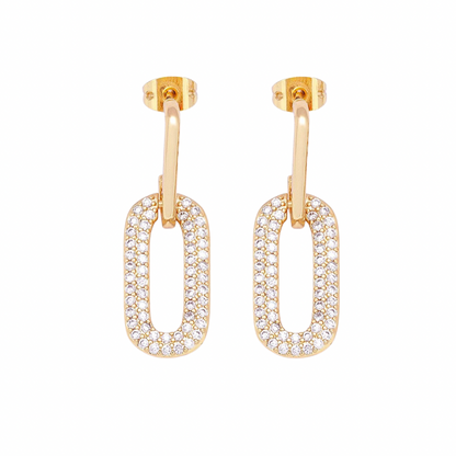 Gold Venice Pave Drop