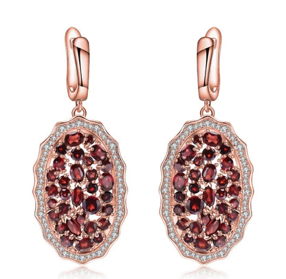 Fiore Garnet Earring