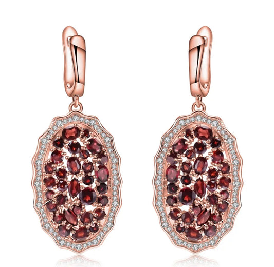 Fiore Garnet Earring