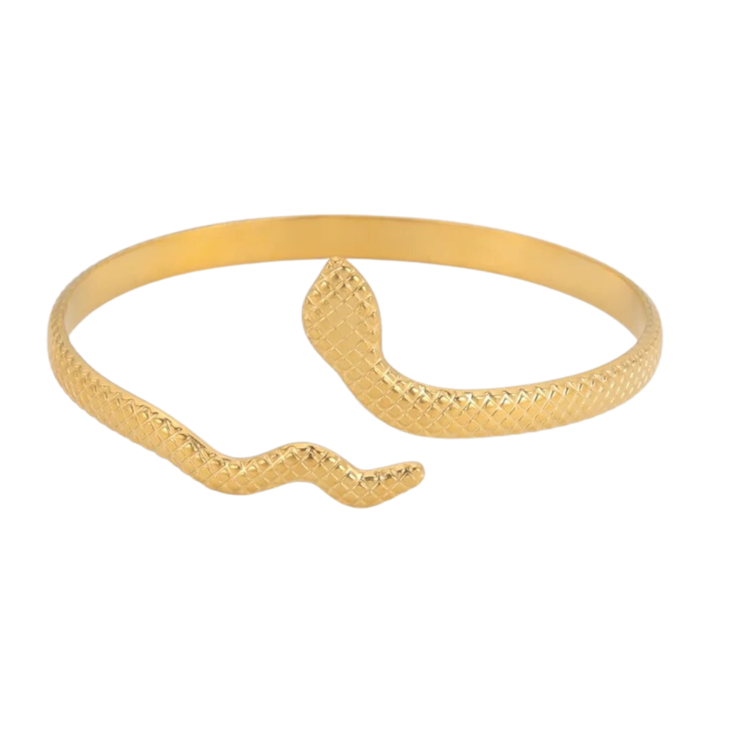 Gold Serpent Cuff