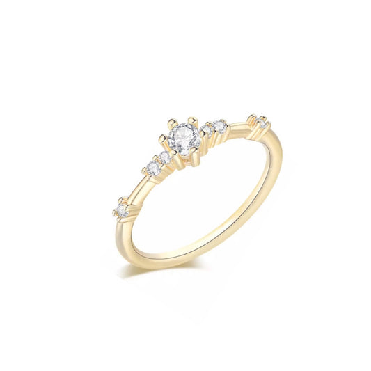 Gold Princessa Stack Ring