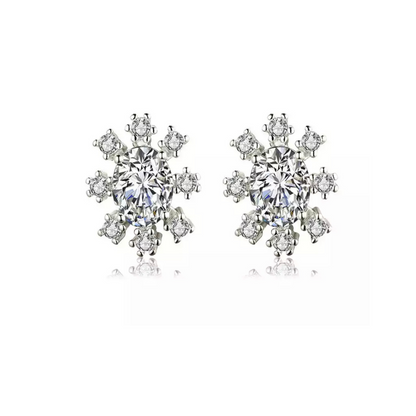 Oval Star Earring