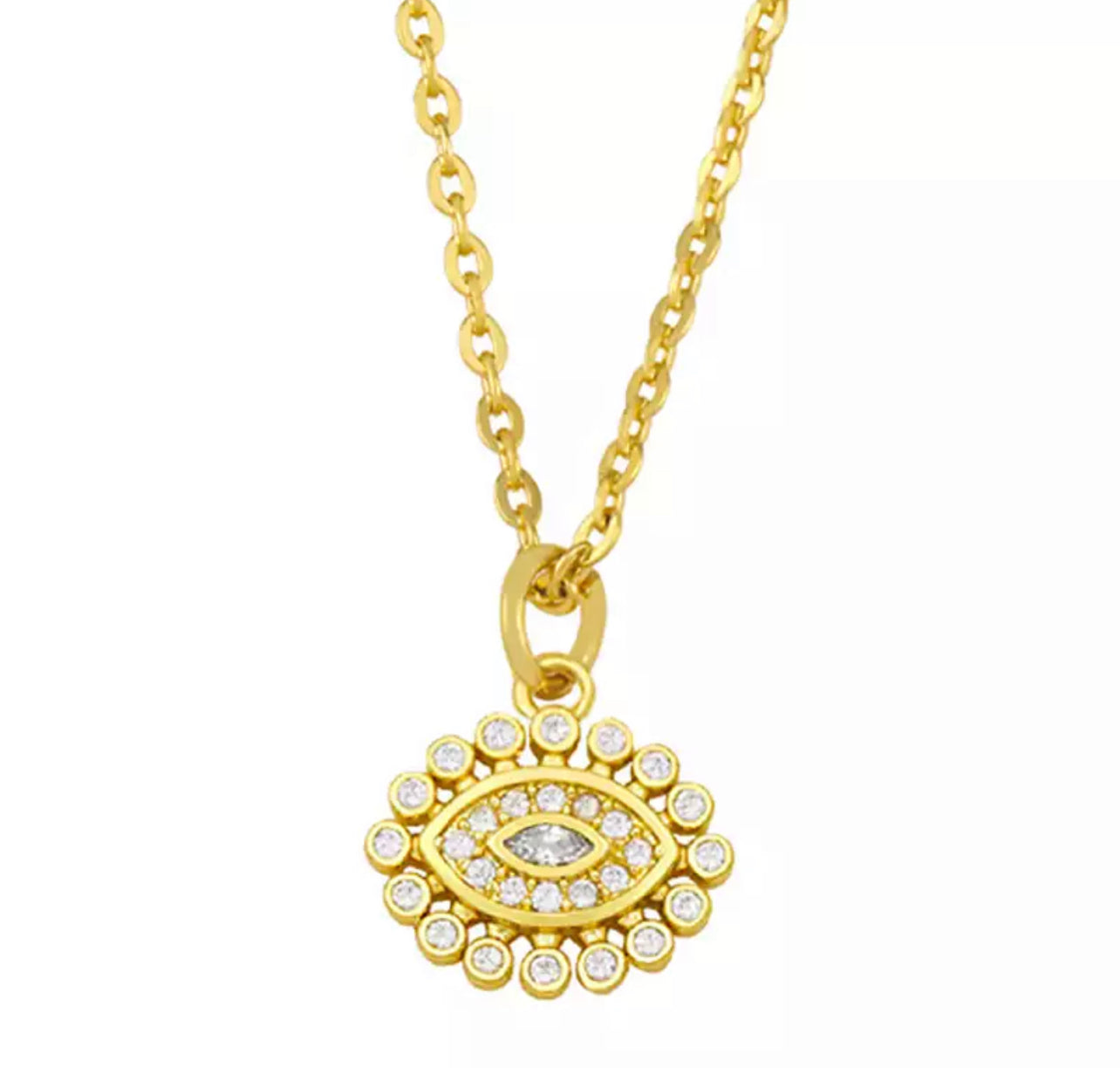 Sunlit Evil Eye Necklace