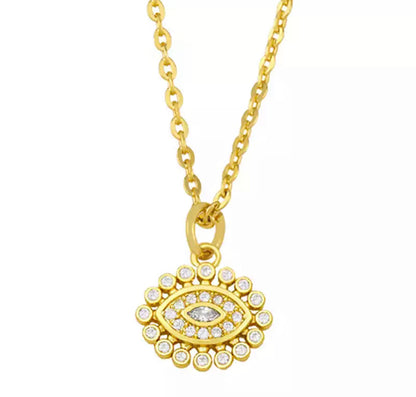 Sunlit Evil Eye Necklace