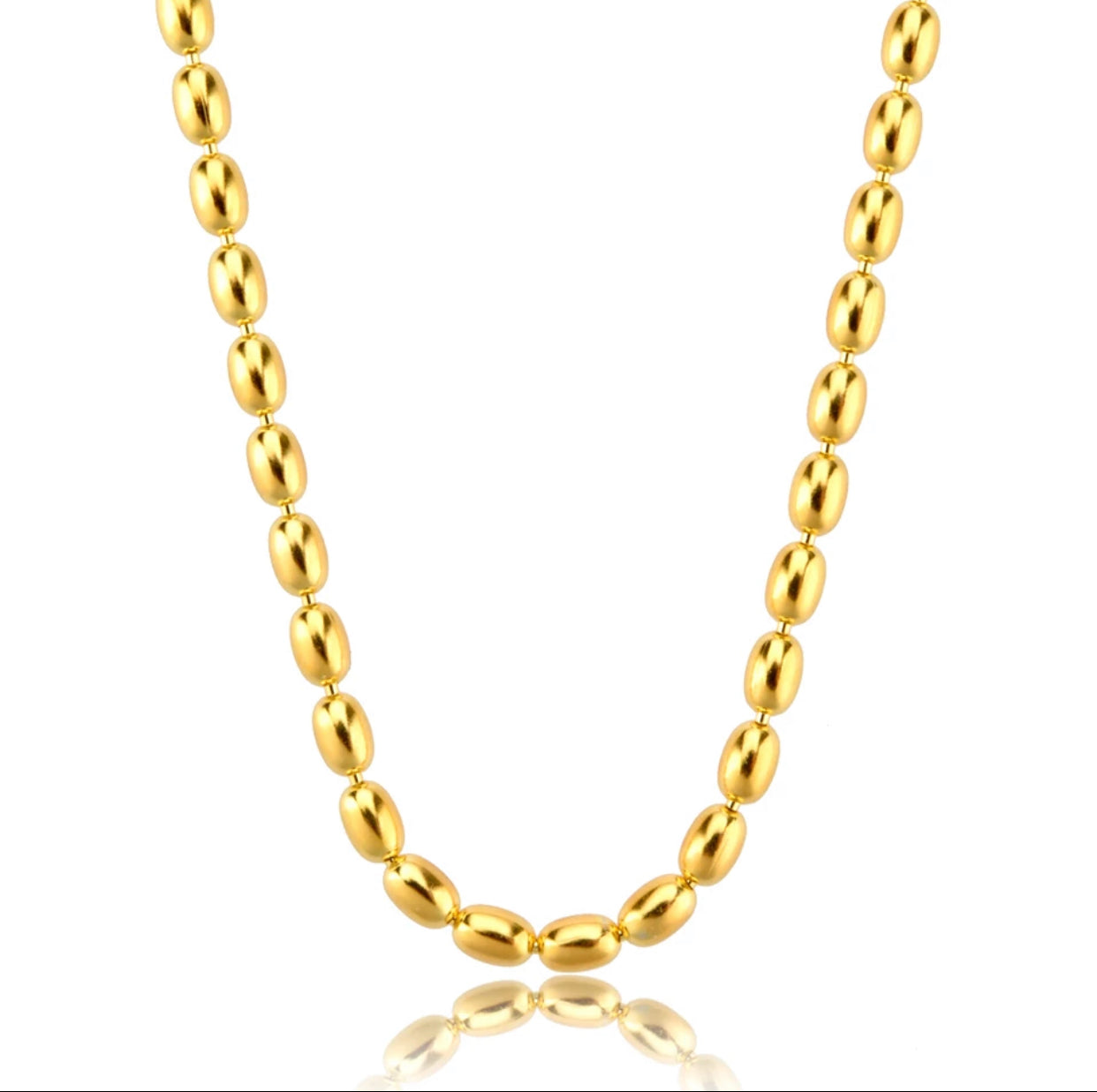 Gold Oval Bead Set