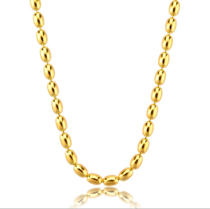 Gold Oval Bead Set