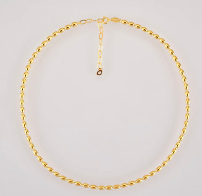 Gold Oval Bead Set