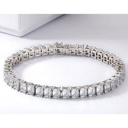 Emerald Cut Tennis Bracelet
