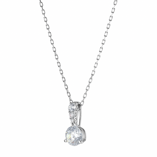 Solitaire Drop Pendant