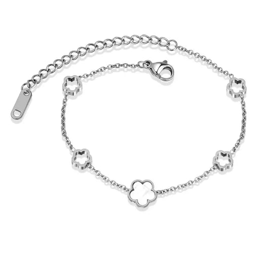 Silver Clover Set