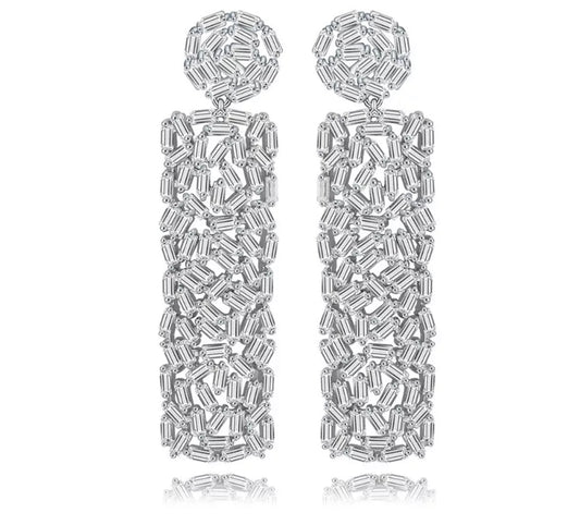 Baguette Bar Drop Earring