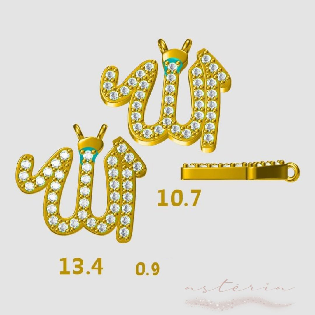 Silver Allah NSCD Necklace (925)