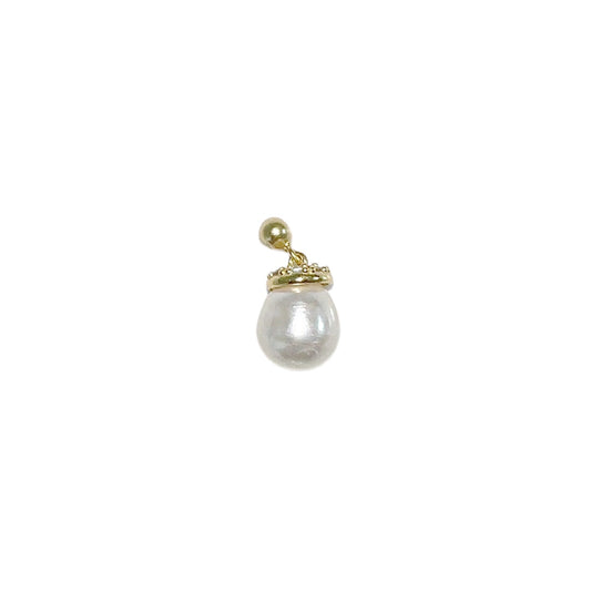 Elite Series Gold, Freshwater Pearl & NSCD Charm (925, Vermeil)