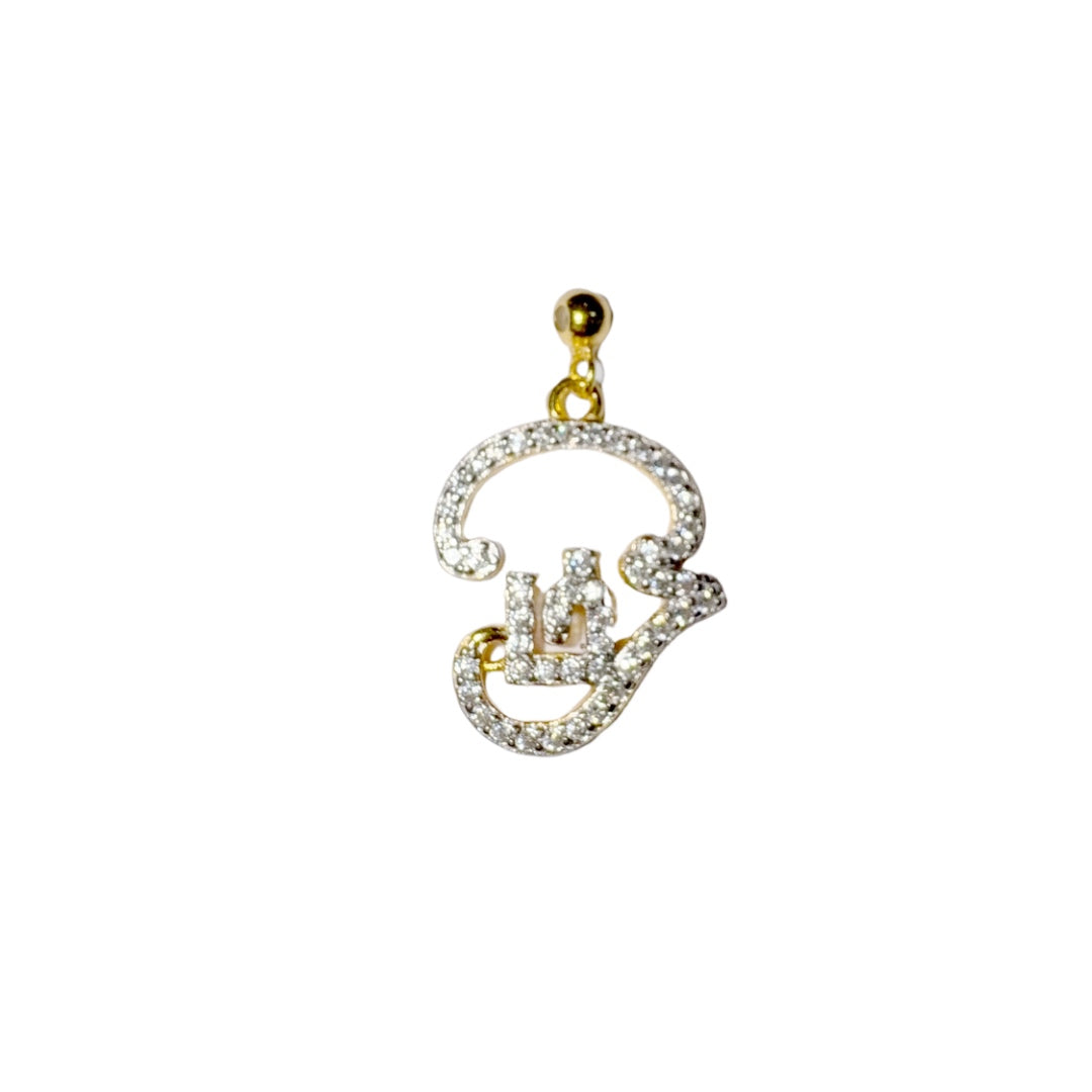 Elite Series Gold Tamil Pave NSCD Charm (925, 18k Gold Vermeil)