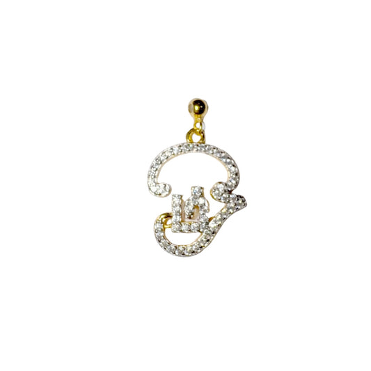 Elite Series Gold Tamil Pave NSCD Charm (925, 18k Gold Vermeil)