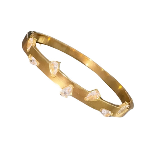 Gold Bebe Pear Bangle